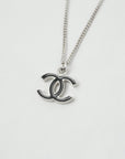 CHANEL 2007 Coco Mark Plate Necklace