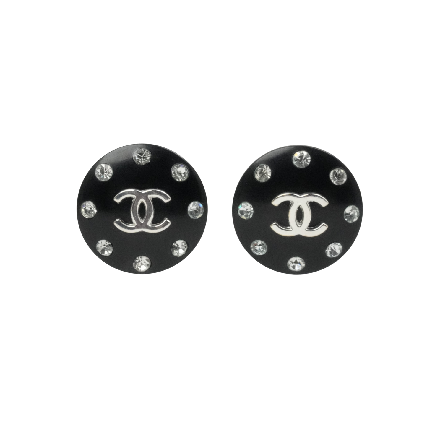 CHANEL Rhinestone Earrings