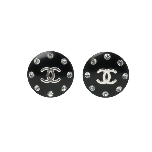 CHANEL Rhinestone Earrings