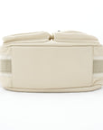 CHANEL 2008-2009 Leather Beige Shoulder Bag