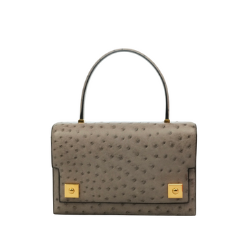 HERMES Ostrich Piano Handbag