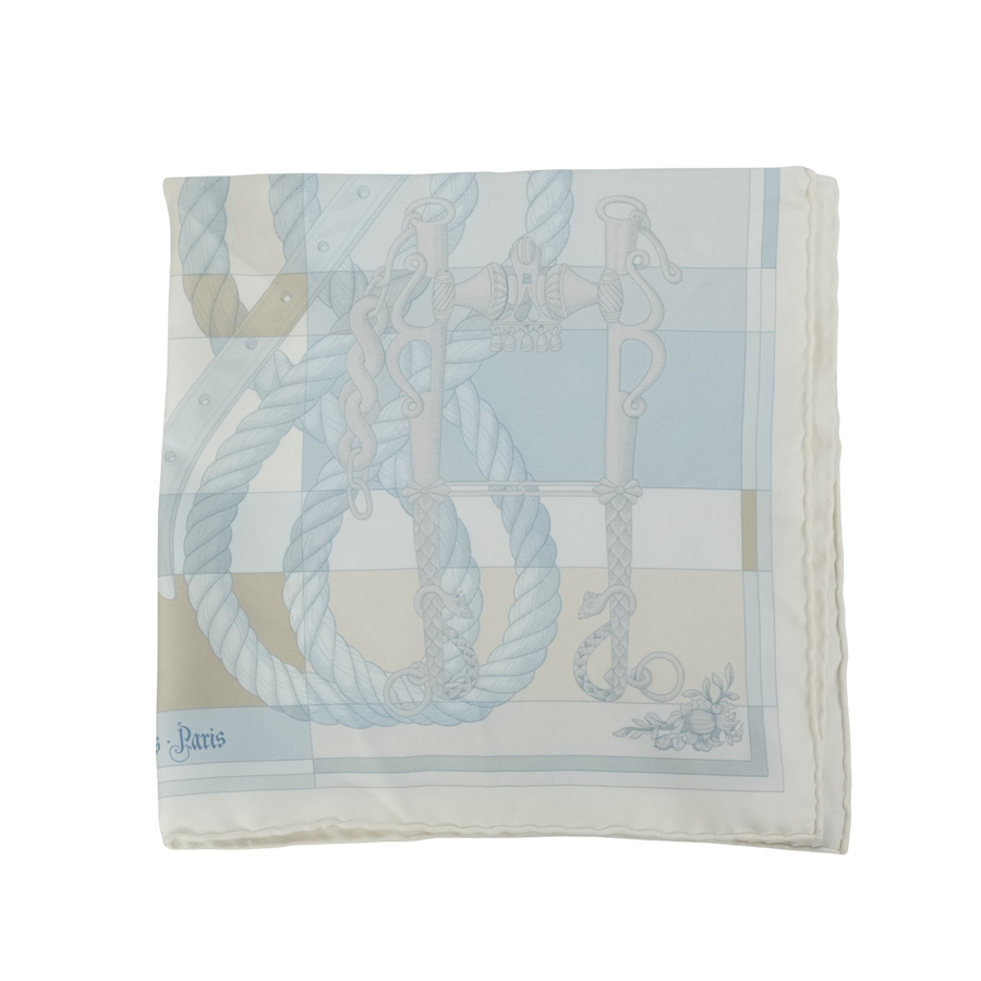 HERMES Silk Carré45 Della Garalleria Scarf