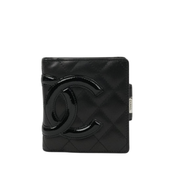 CHANEL Cambon Line Frame Double-fold Wallet