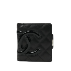 CHANEL Cambon Line Frame Double-fold Wallet