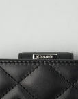 CHANEL Cambon Line Frame Double-fold Wallet