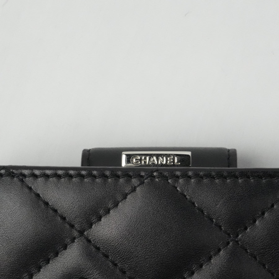 CHANEL Cambon Line Frame Double-fold Wallet