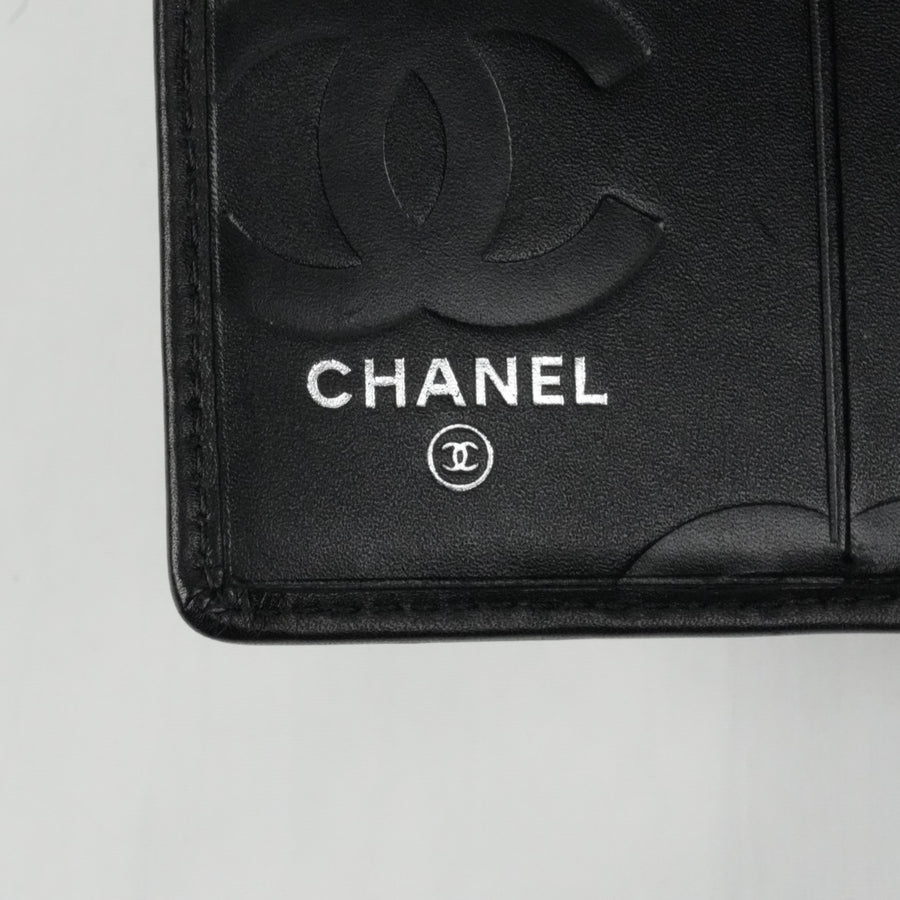 CHANEL Cambon Line Frame Double-fold Wallet