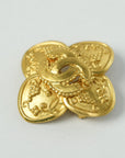 CHANEL Flower Motif Coco Mark Brooch