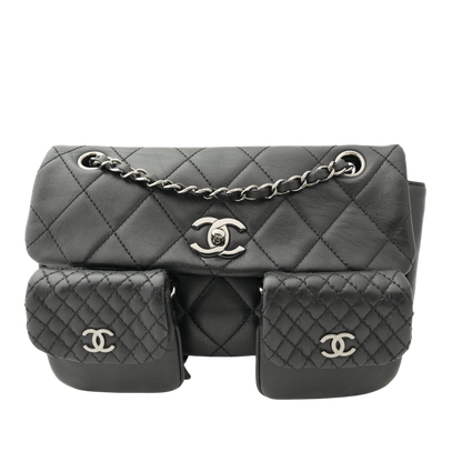 CHANEL 2006-2008 Matelassé Turn-Lock Multipochette Shoulder Bag