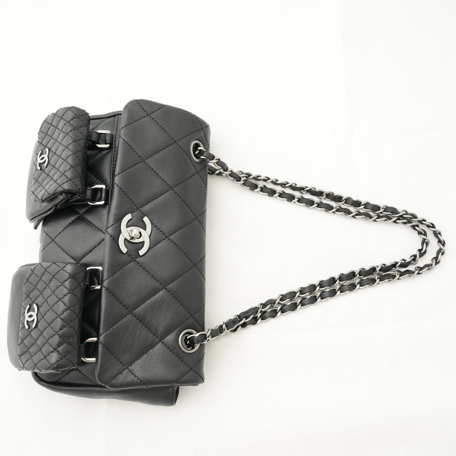 CHANEL 2006-2008 Matelassé Turn-Lock Multipochette Shoulder Bag