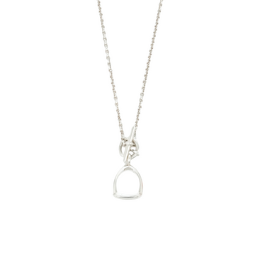 HERMES Ag925 Amulet Étrier Necklace