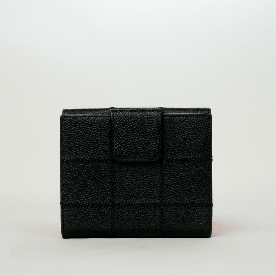 CHANEL Chocolate Bar Stitch Bi-fold Wallet