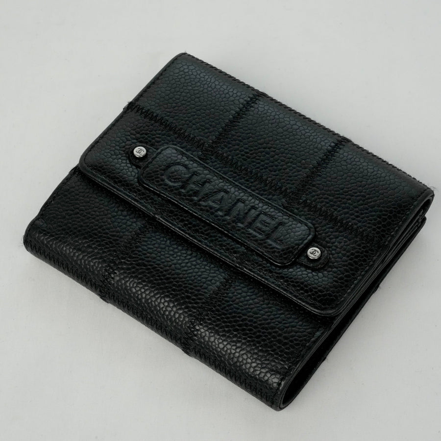 CHANEL Chocolate Bar Stitch Bi-fold Wallet