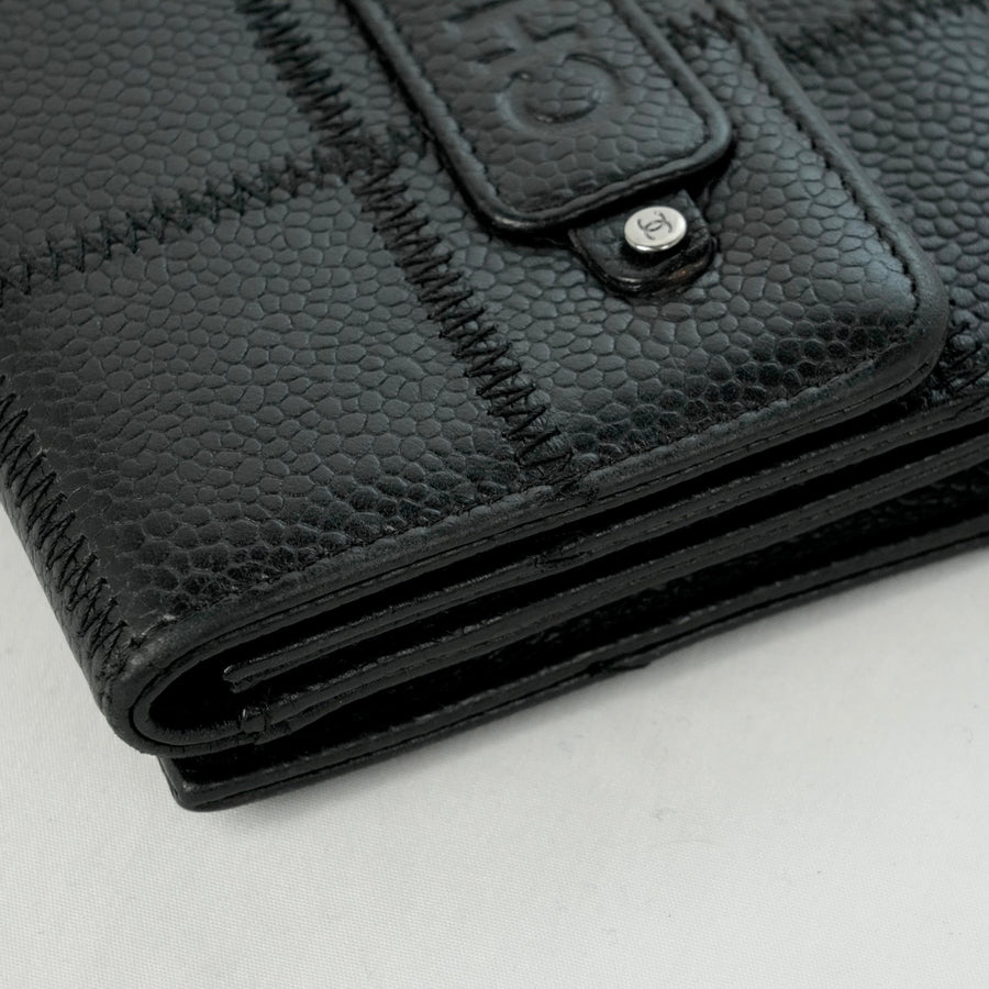 CHANEL Chocolate Bar Stitch Bi-fold Wallet