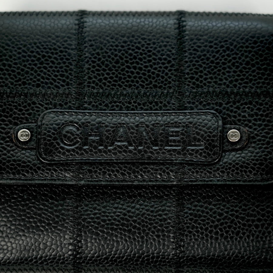 CHANEL Chocolate Bar Stitch Bi-fold Wallet