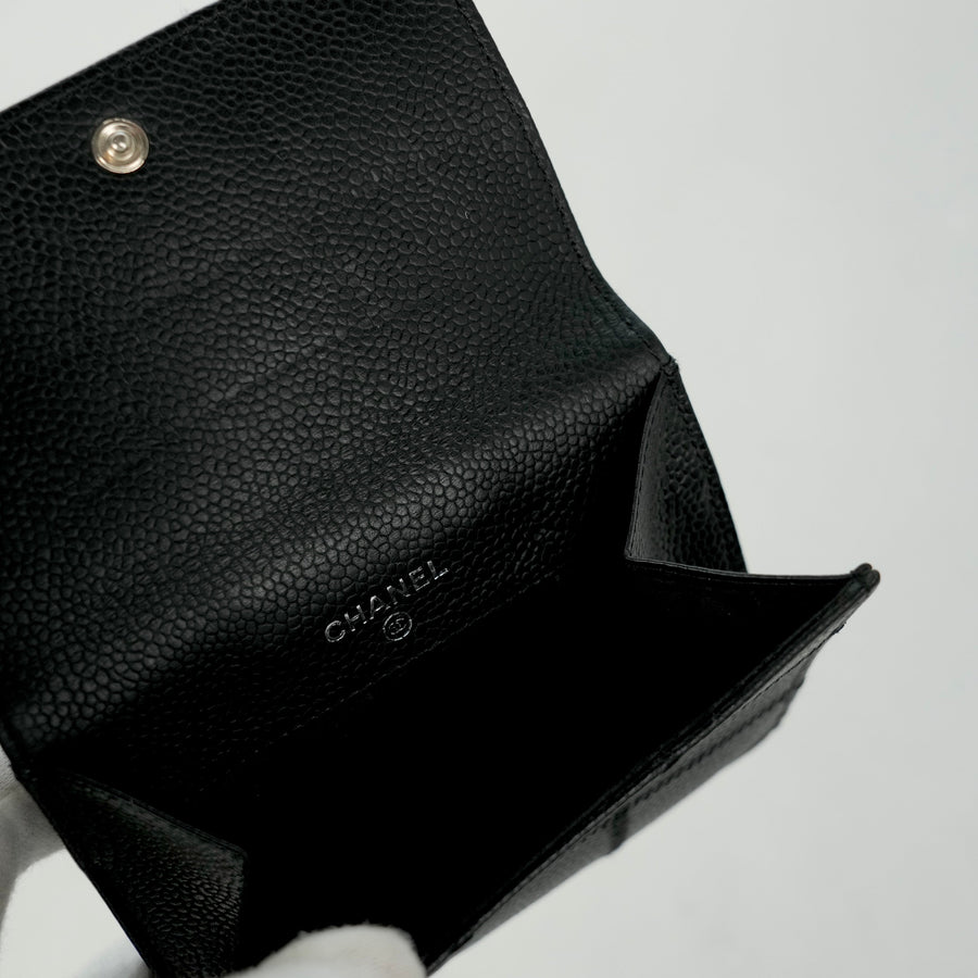 CHANEL Chocolate Bar Stitch Bi-fold Wallet