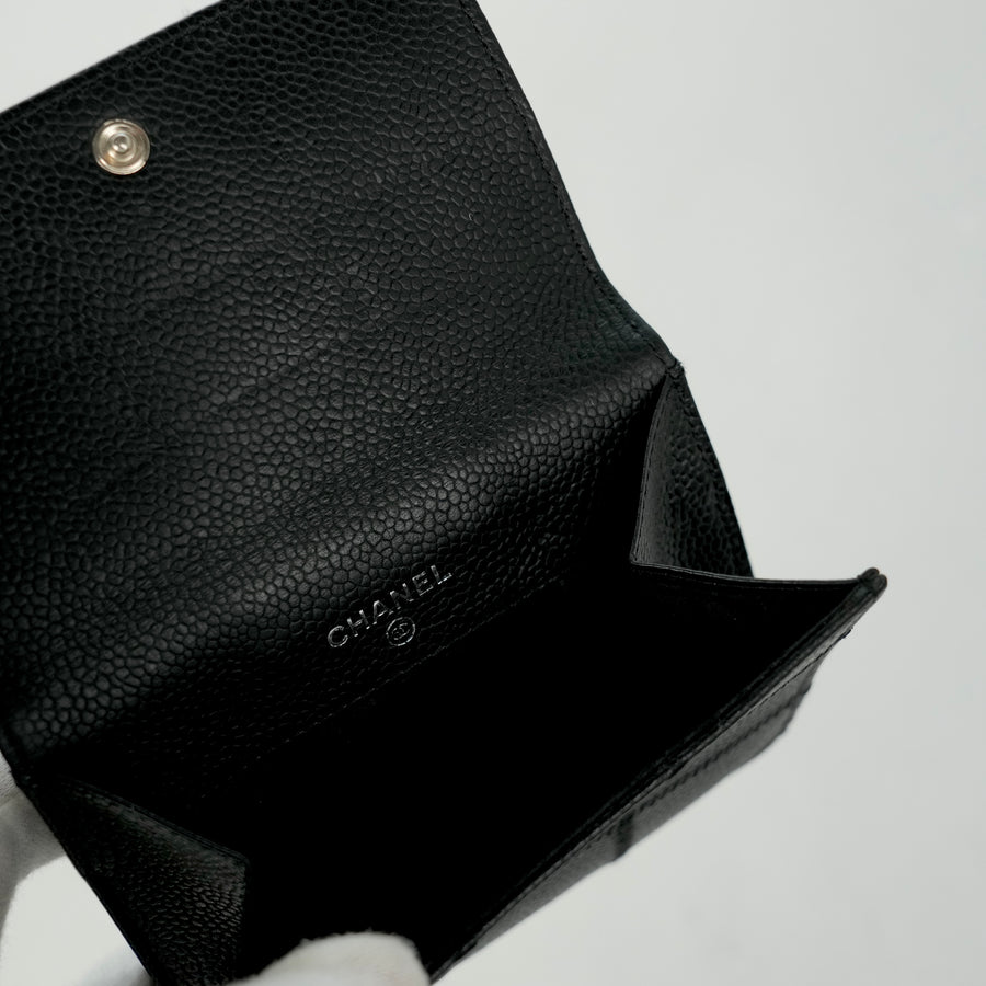 CHANEL Chocolate Bar Stitch Bi-fold Wallet