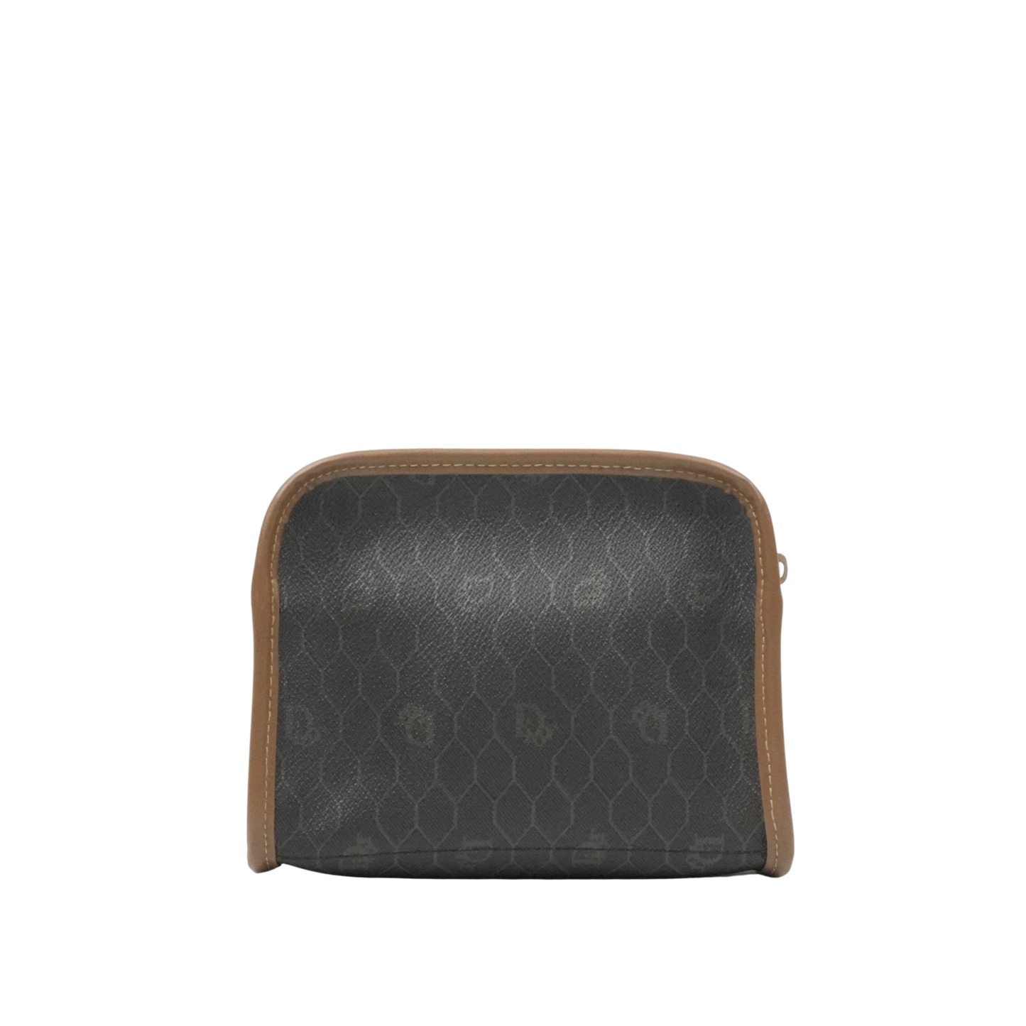 CHRISTIAN DIOR Canvas Honeycomb Pattern Pouch