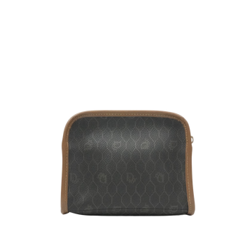 CHRISTIAN DIOR Canvas Honeycomb Pattern Pouch