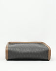 CHRISTIAN DIOR Canvas Honeycomb Pattern Pouch