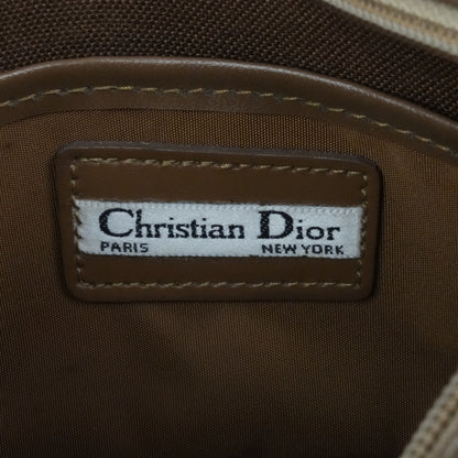 CHRISTIAN DIOR Canvas Honeycomb Pattern Pouch