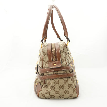 GUCCI GG Canvas Bamboo Shoulder Bag