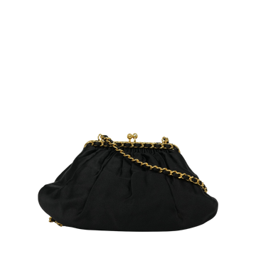 CHANEL 1996-1997 Satin Clasp Chain  Shoulder Bag