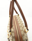 GUCCI GG Canvas Bamboo Shoulder Bag