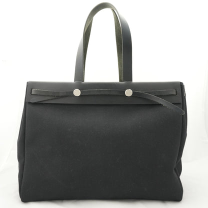 HERMES Jull Canvas GM Handbag