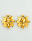 CHANEL Flower Coco Mark Earrings