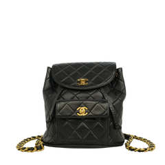CHANEL 1994-1996 Matelassé Chain Lambskin Backpack