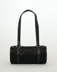 LOUIS VUITTON Monogram Little Papillon Satin Noir Handbag M92352