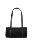 LOUIS VUITTON Monogram Little Papillon Satin Noir Handbag M92352