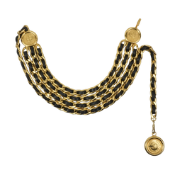 CHANEL Coco Mark Coin Triple Chain Belt