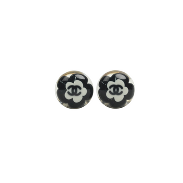CHANEL Camellia Coco Mark Earrings