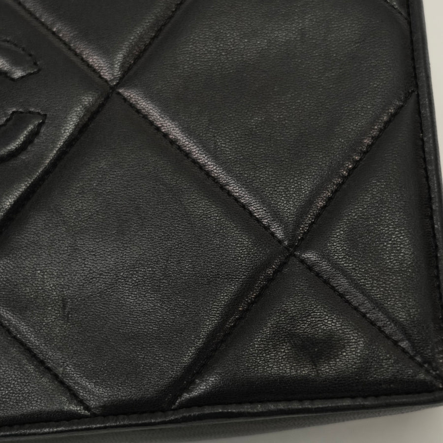 CHANEL 1986-1988Matelasse Chain Coco Mark Lambskin Shoulder Bag