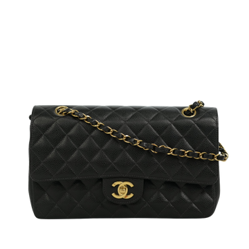 CHANEL 2004-2005 Matelassé 25W Chain Shoulder Bag in Caviar Skin