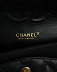 CHANEL 2004-2005 Matelassé 25W Chain Shoulder Bag in Caviar Skin