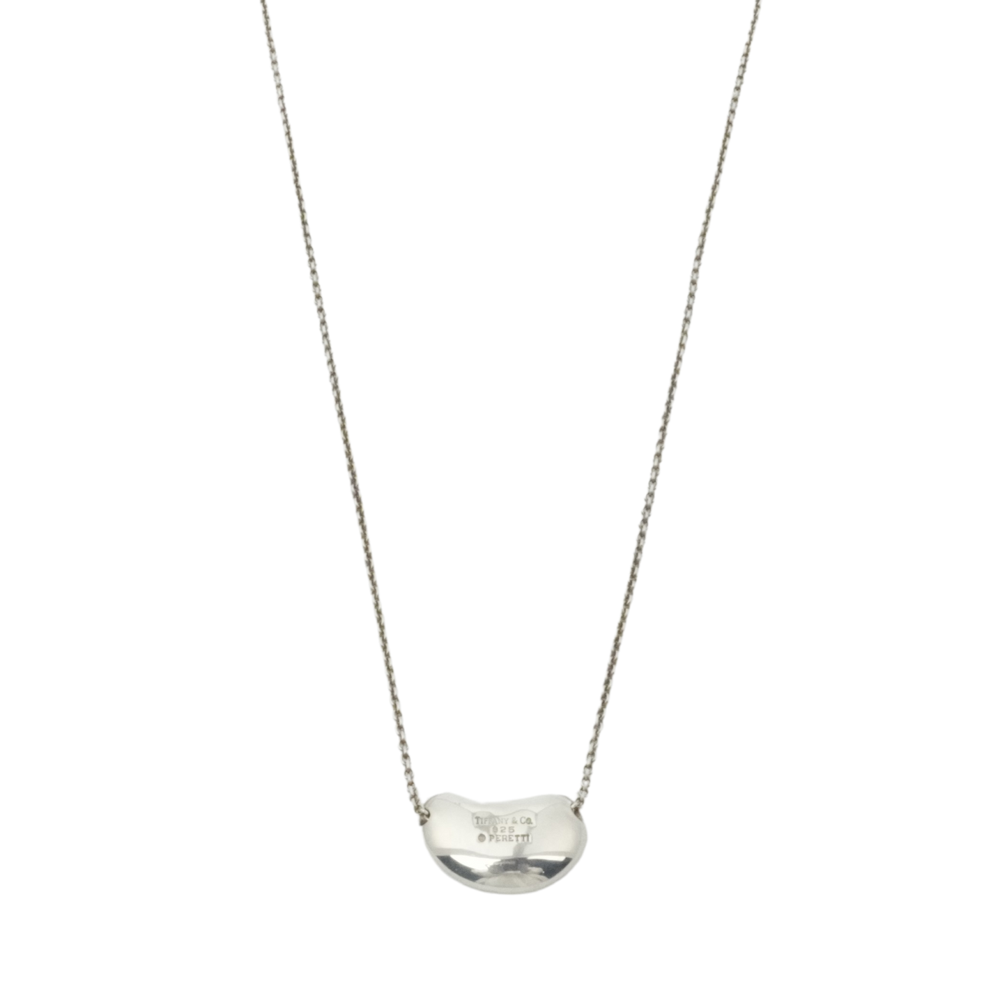 TIFFANY & CO. SV925 Bean Pendant Necklace