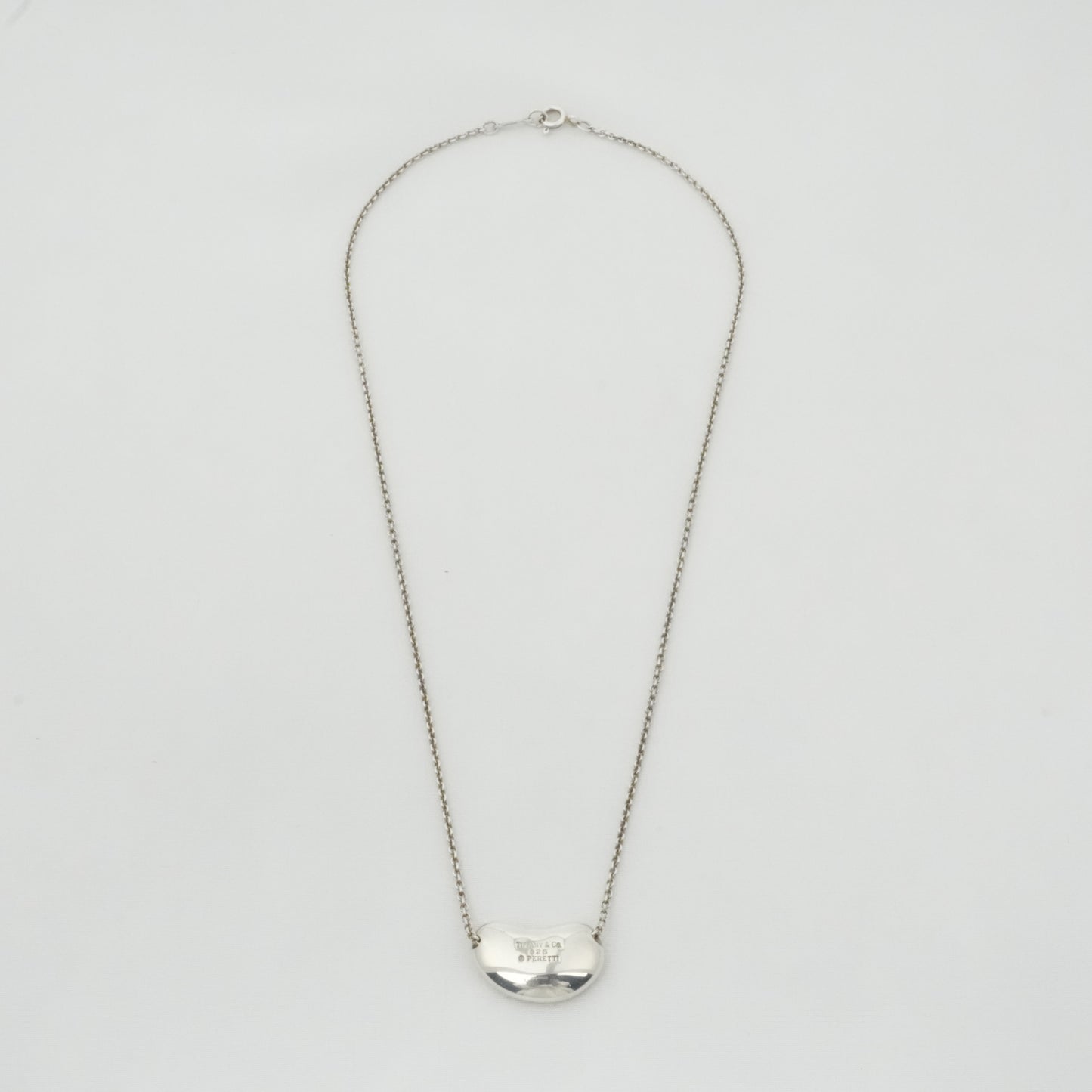 TIFFANY & CO. SV925 Bean Pendant Necklace