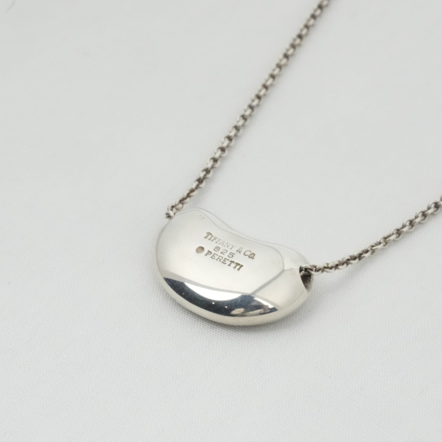 TIFFANY & CO. SV925 Bean Pendant Necklace