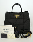 PRADA Nylon Handbag/Shoulder Bag 2-Way