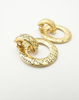 CHANEL Logo Circle Earring