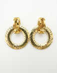 CHANEL Logo Circle Earring