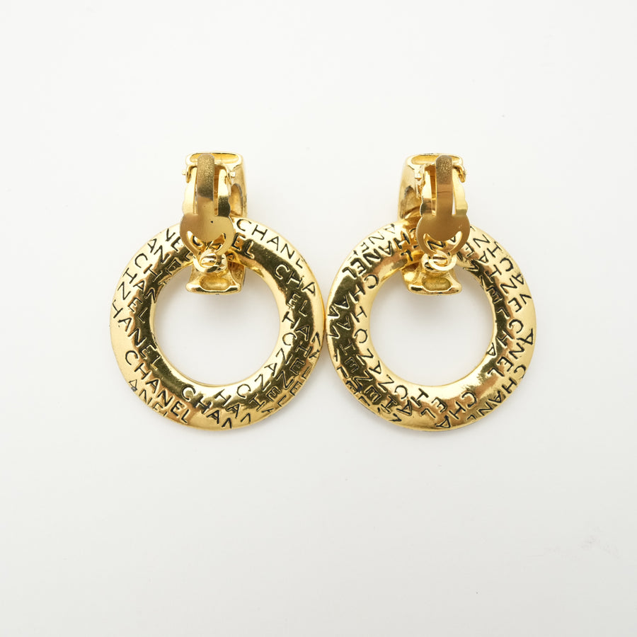 CHANEL Logo Circle Earring