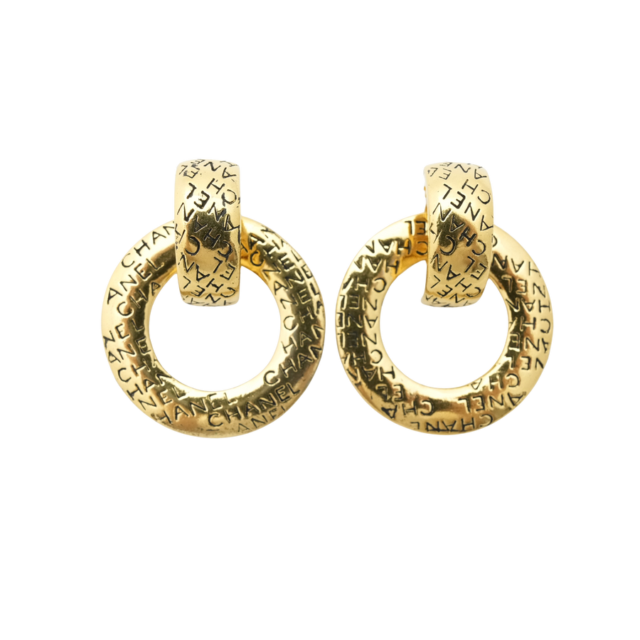 CHANEL Logo Circle Earring