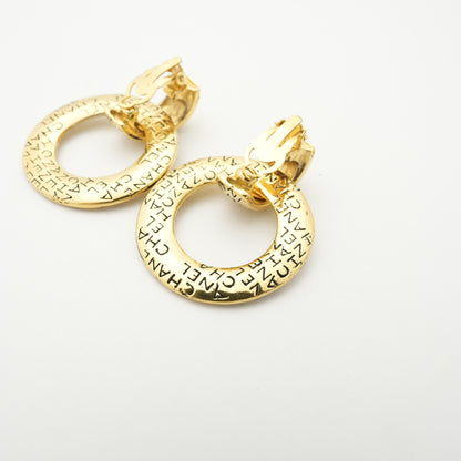 CHANEL Logo Circle Earring