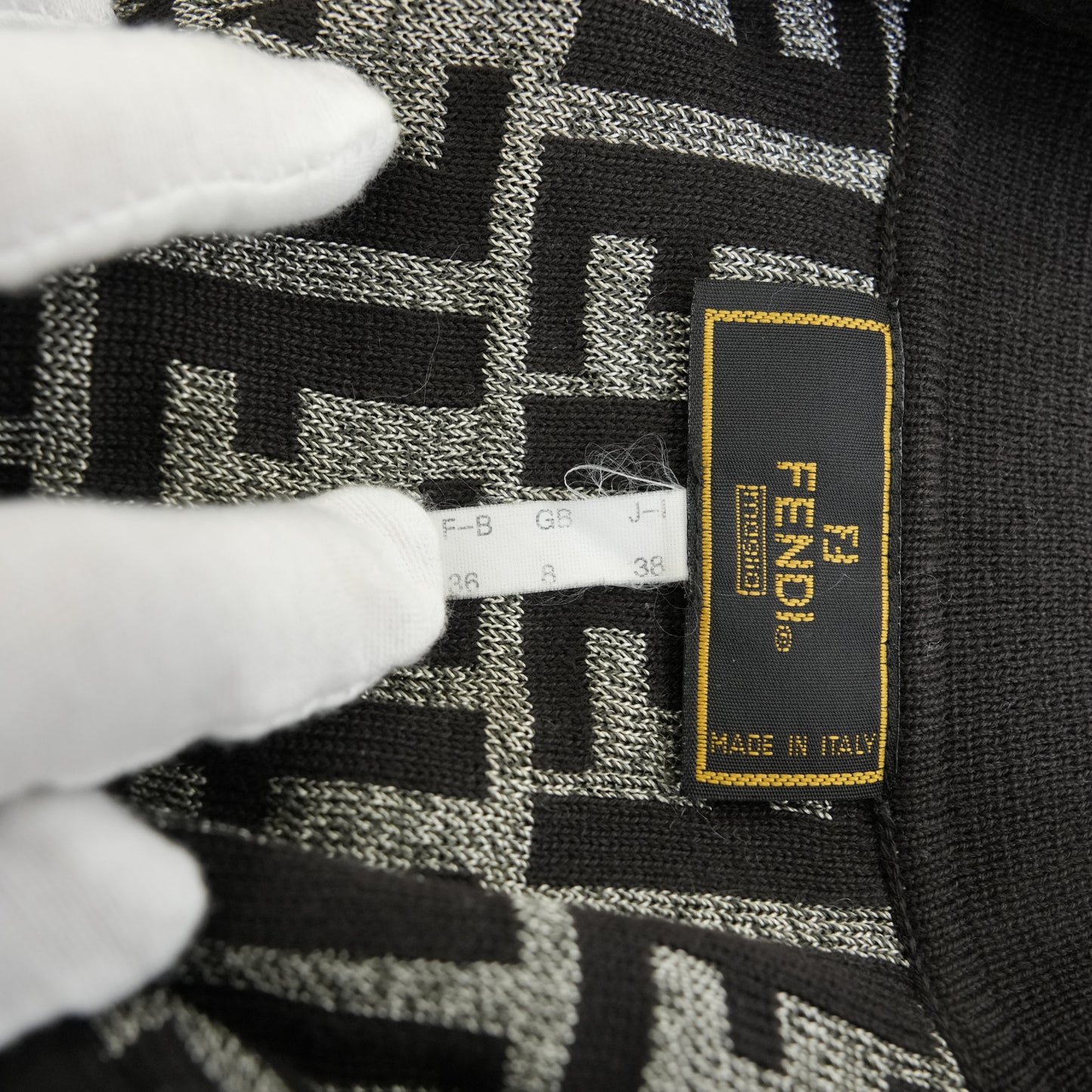 FENDI Zucca Knit Cardigan