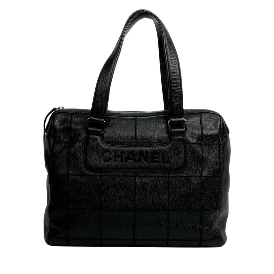 CHANEL 2005-2006 Chocolate Stitch Tote Bag/Shoulder Bag