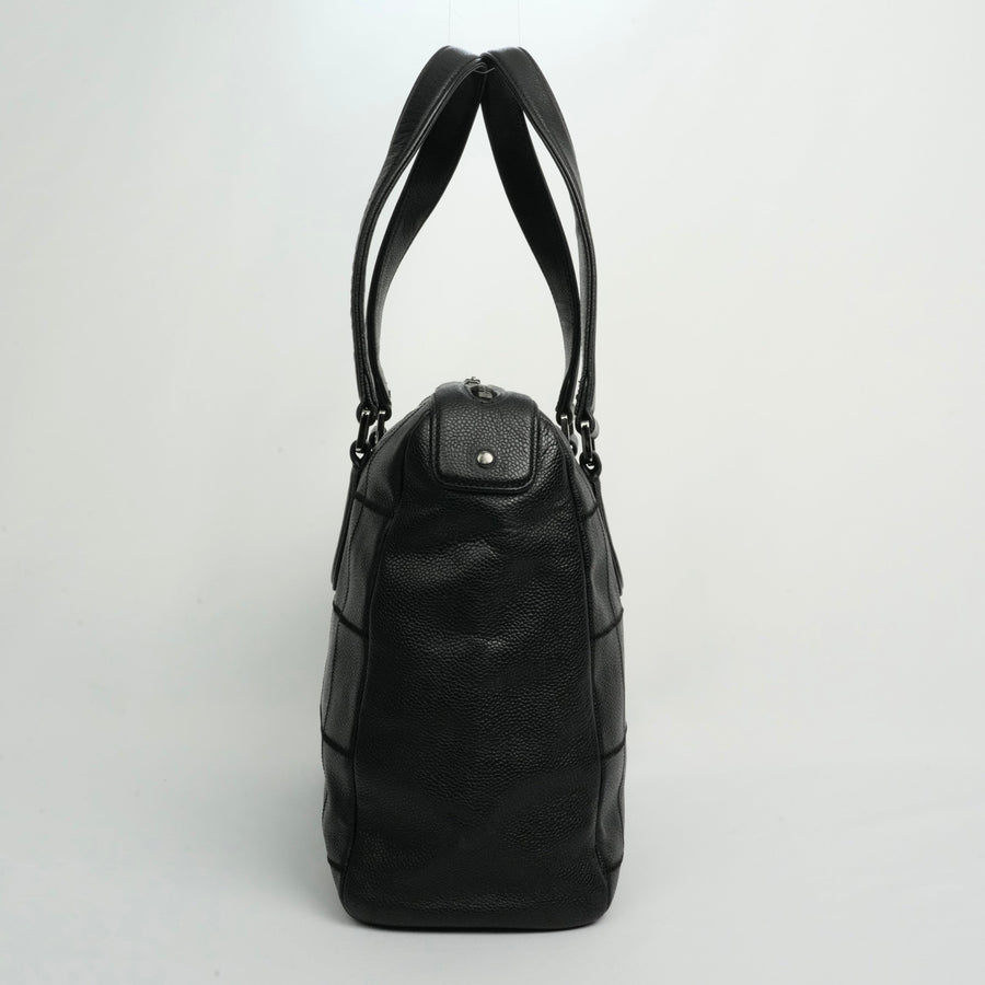 CHANEL 2005-2006 Chocolate Stitch Tote Bag/Shoulder Bag